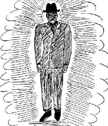 Homme en noir vu par Albert Bender Homme en noir vu par Albert Bender